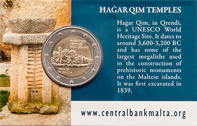 Coin card - Ħaġar Qim Coin card - Ħaġar Qim