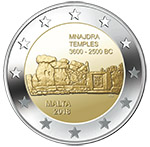 €2 Commemorative Coin - Mnajdra Temples €2 Commemorative Coin - Mnajdra Temples