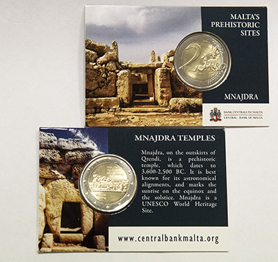 Coin Card - Mnajdra Temples Coin Card - Mnajdra Temples