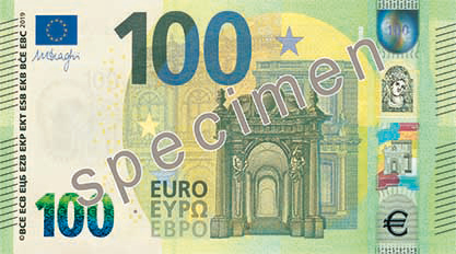 New Europa Series &euro;100 banknote