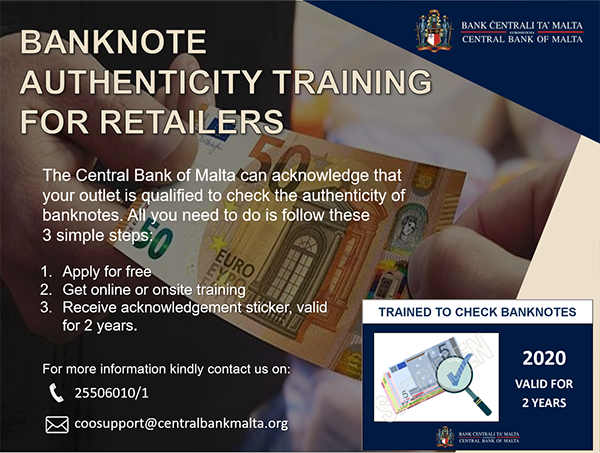 Banknote authenticity training Banknote authenticity training