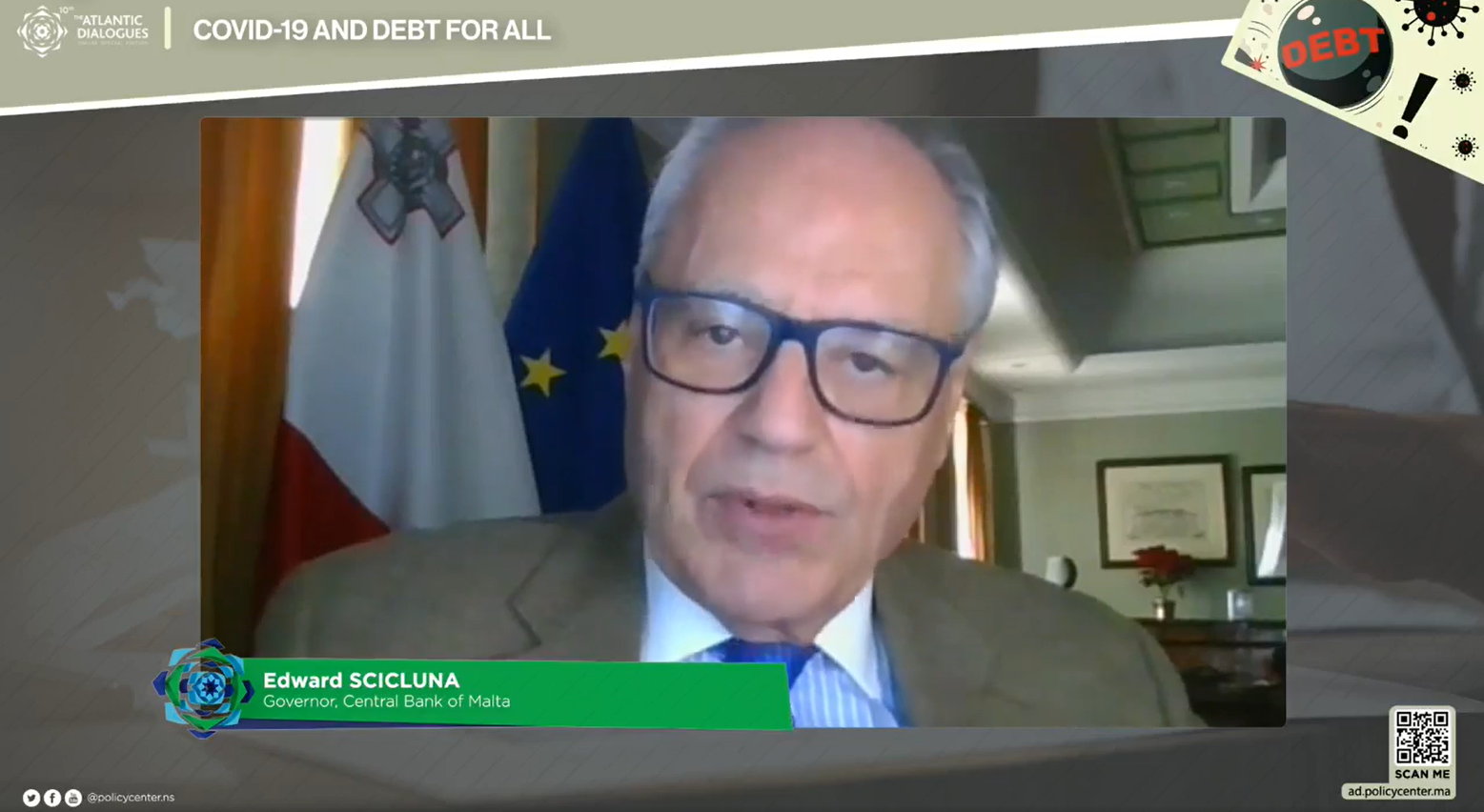 Central Bank Governor participates in the Atlantic Dialogues 2021