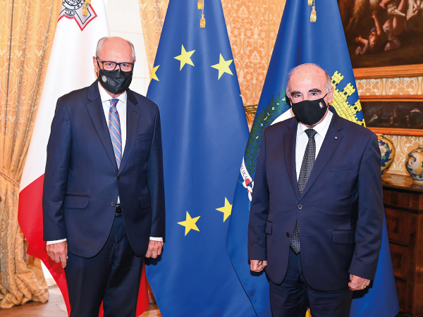 Governor Edward Scicluna & President of Malta H.E George Vella Governor Edward Scicluna & President of Malta H.E George Vella