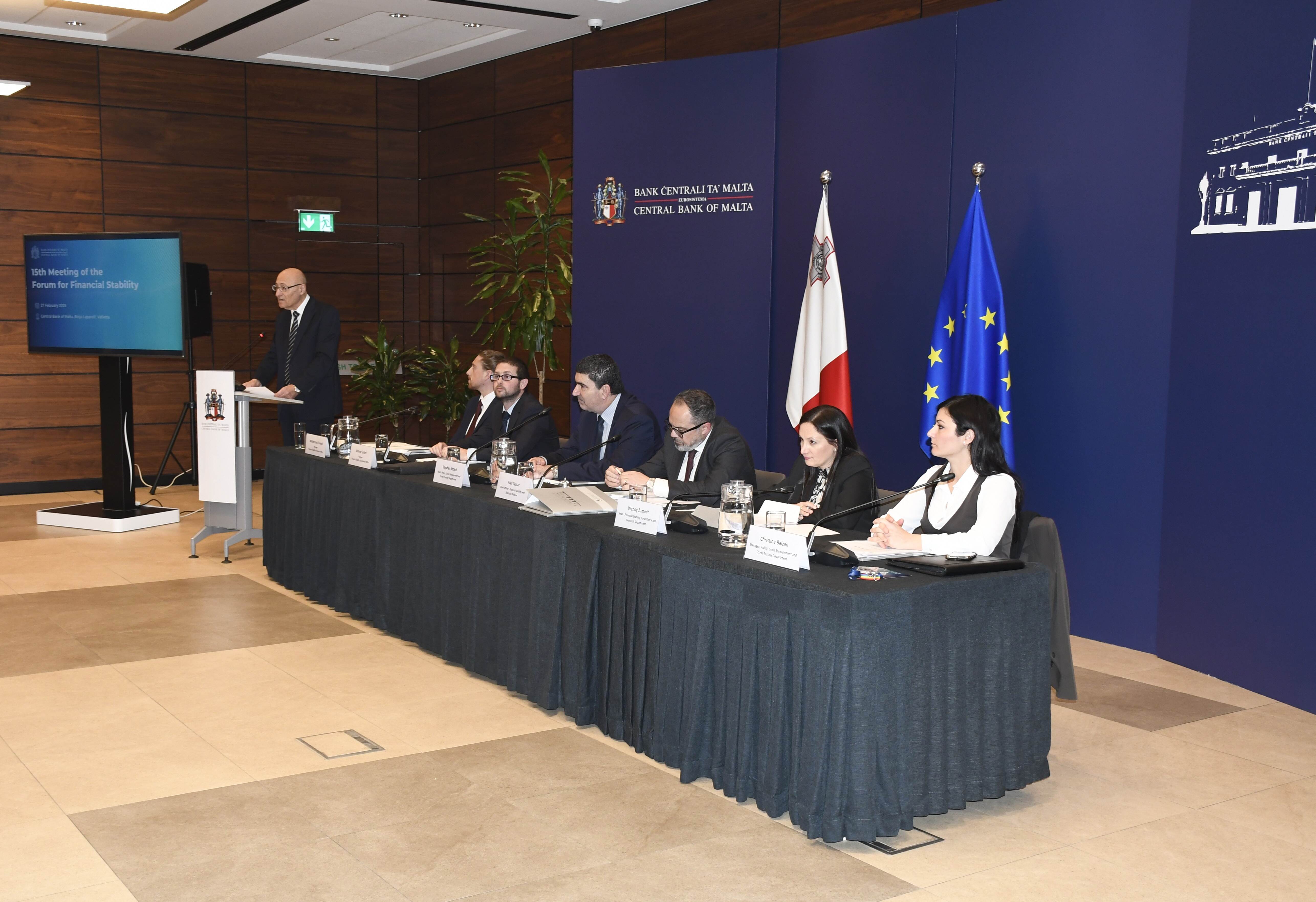 Mr Oliver Bonello during his opening remarks