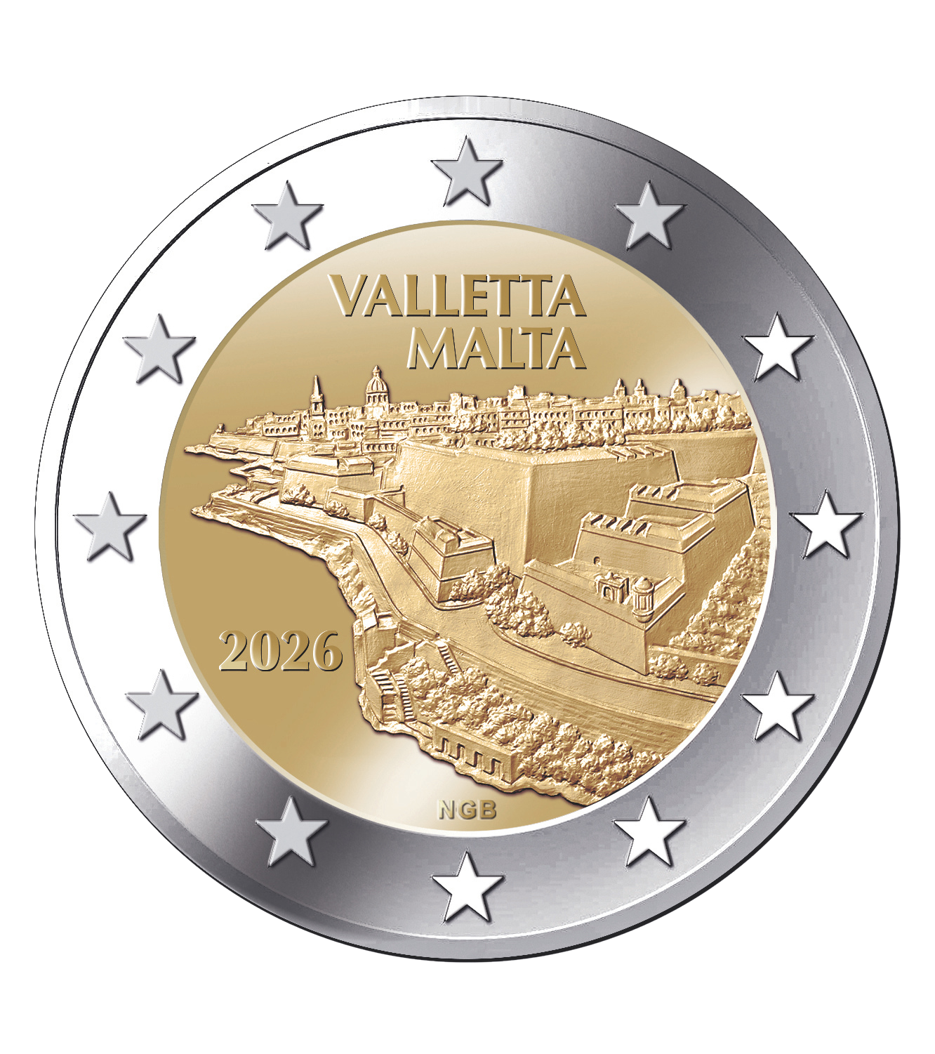 Valletta &euro;2 Commemorative Coin