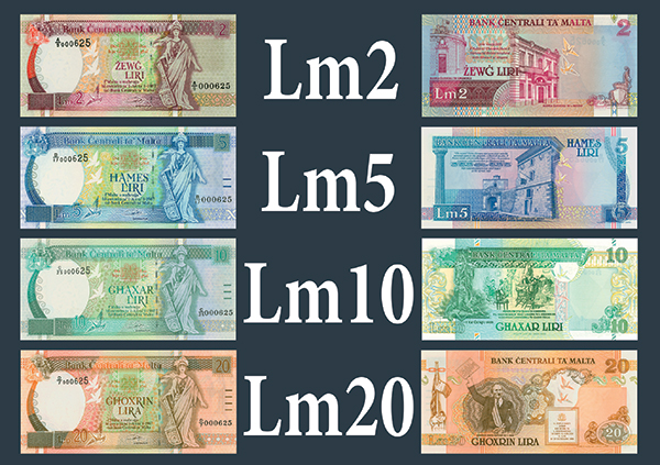 Last chance to exchange Maltese Lira Fifth Series banknotes