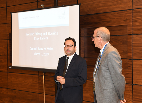 Central Bank of Malta hosts US Fulbright Scholar