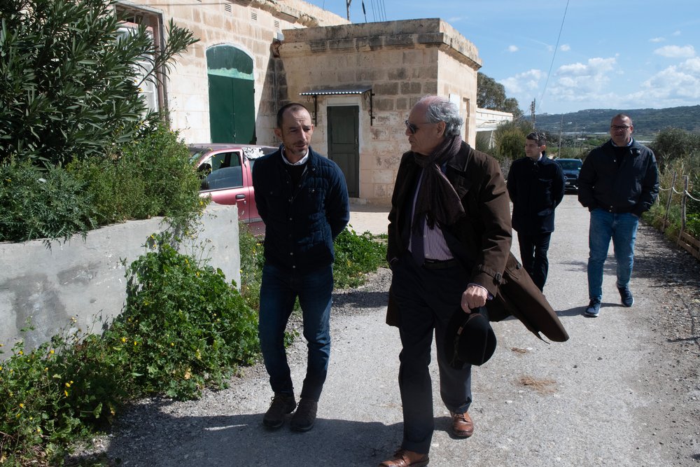 Governor, Professor Scicluna together with Mr Darren Saliba, Il-Majjistral’s Nature and History Park Manager Governor, Professor Scicluna together with Mr Darren Saliba, Il-Majjistral’s Nature and History Park Manager