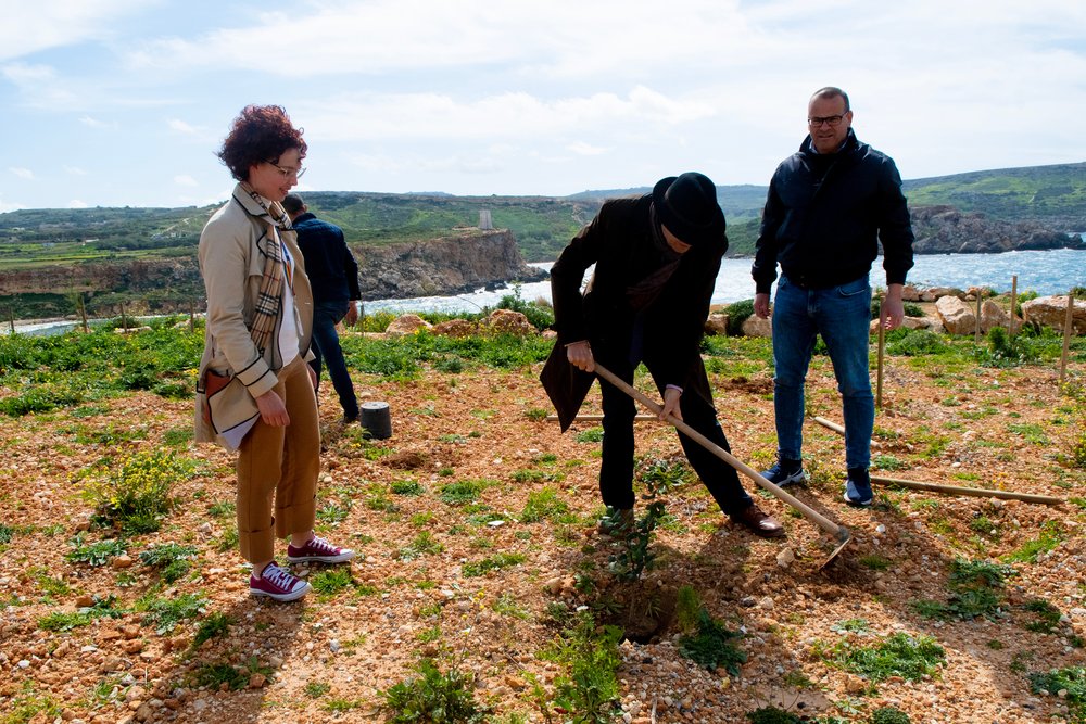 The Central Bank of Malta reiterates its commitment to its tree planting initiative The Central Bank of Malta reiterates its commitment to its tree planting initiative