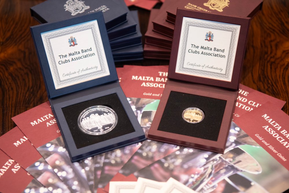 The coins, which were struck by the Royal Dutch Mint, were designed and engraved by Noel Galea Bason. The coins, which were struck by the Royal Dutch Mint, were designed and engraved by Noel Galea Bason.
