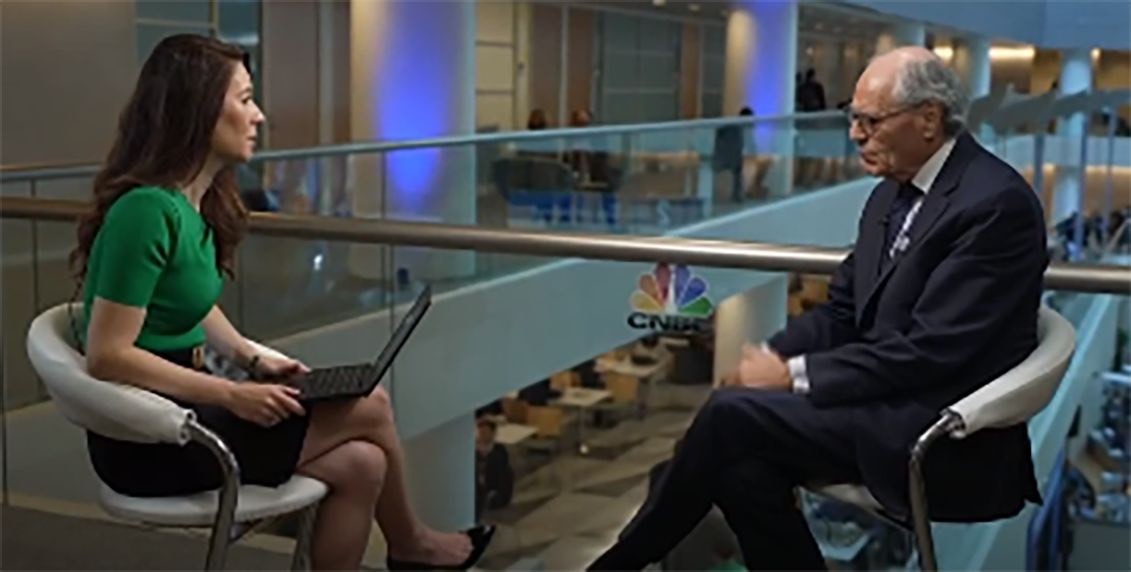 Governor Scicluna during an interview with journalist Karen Tso for CNBC International TV. Governor Scicluna during an interview with journalist Karen Tso for CNBC International TV.