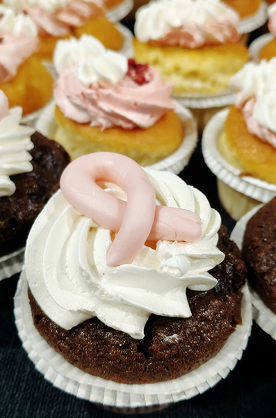 Pink October cupcakes