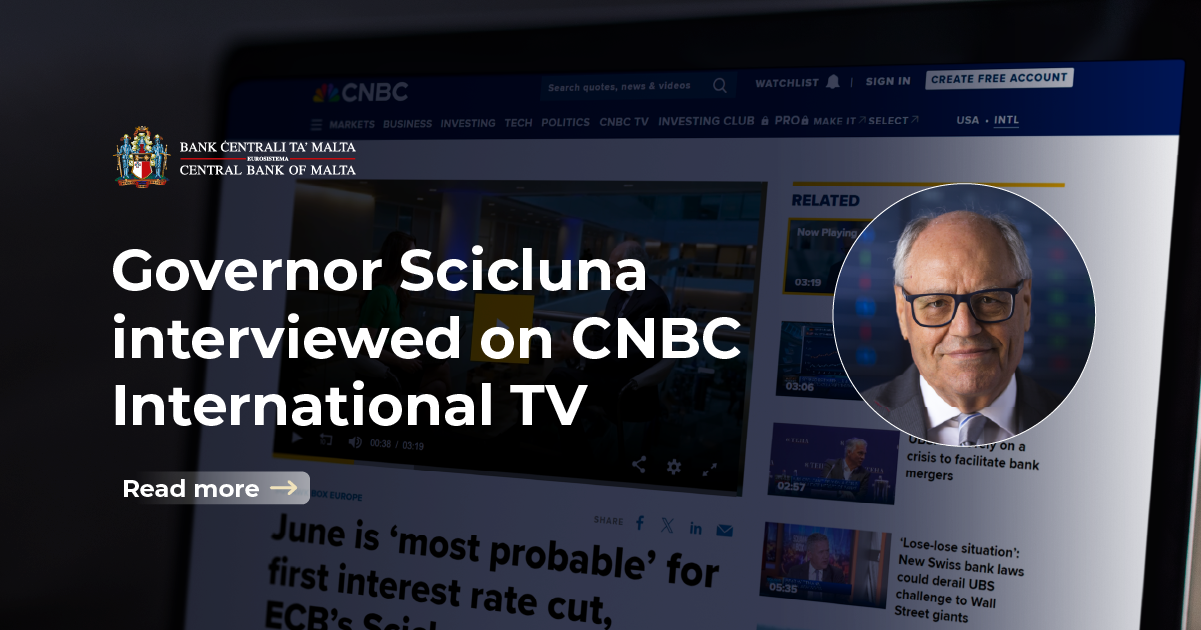 Governor Scicluna interviewed on CNBC