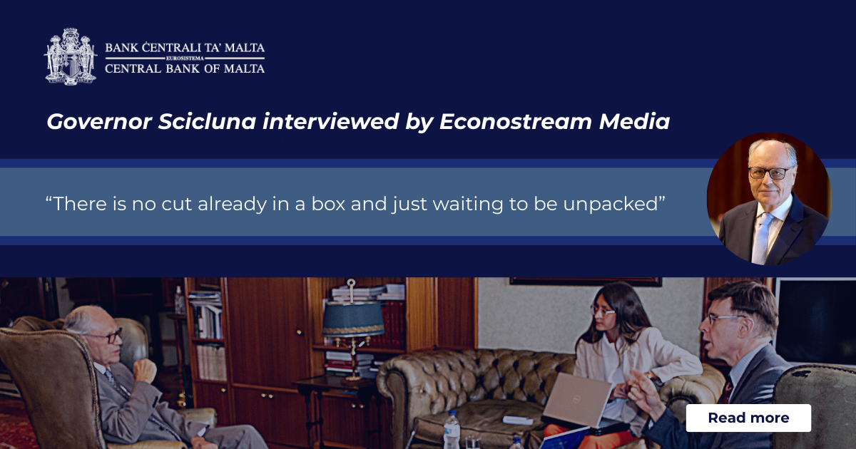 Governor Scicluna interviewed by Econostream Media