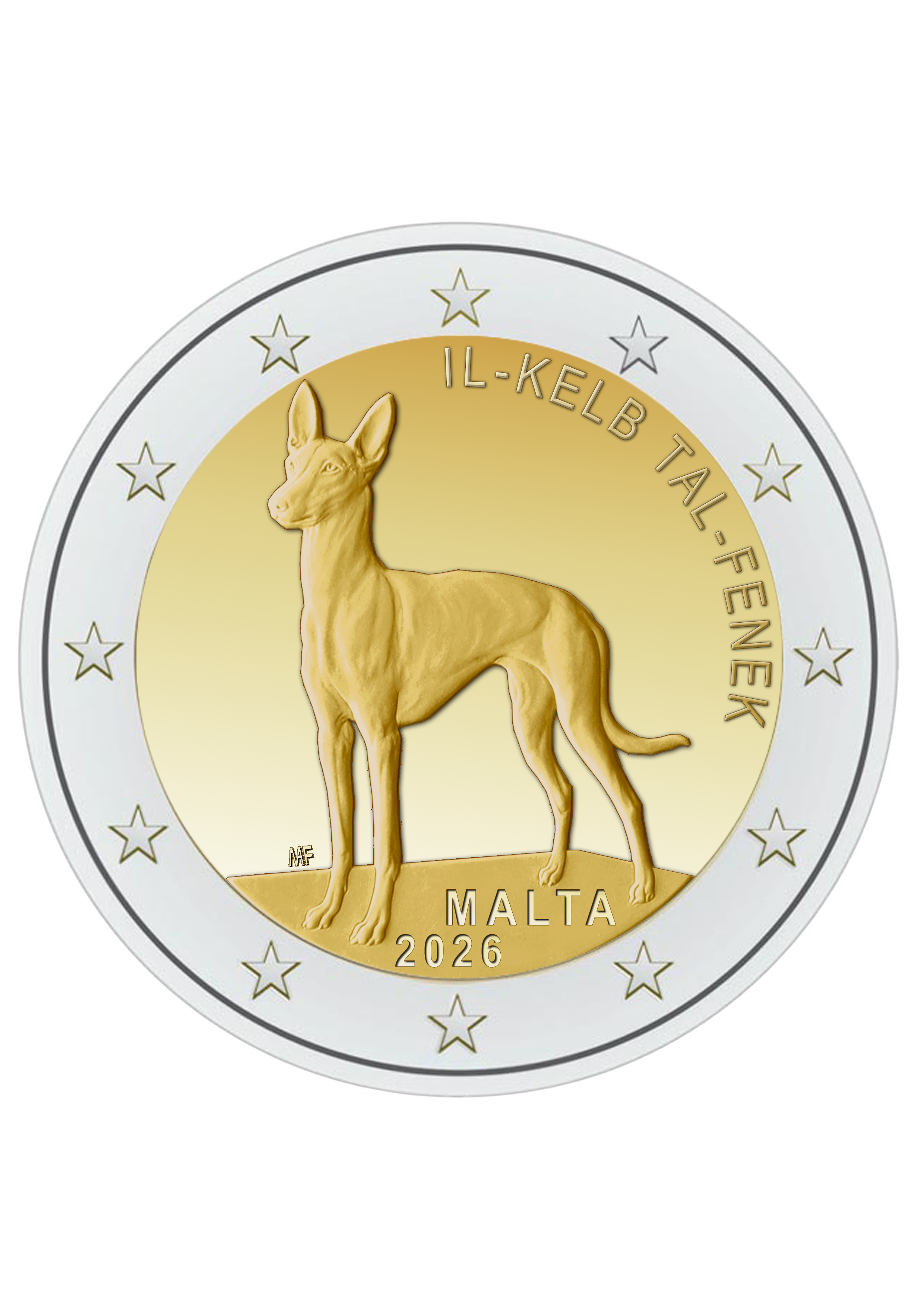 Il-Kelb tal-Fenek €2 Commemorative Coin Il-Kelb tal-Fenek €2 Commemorative Coin