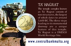 €2 commemorative coin card - Ta' Ħaġrat Temples €2 commemorative coin card - Ta' Ħaġrat Temples