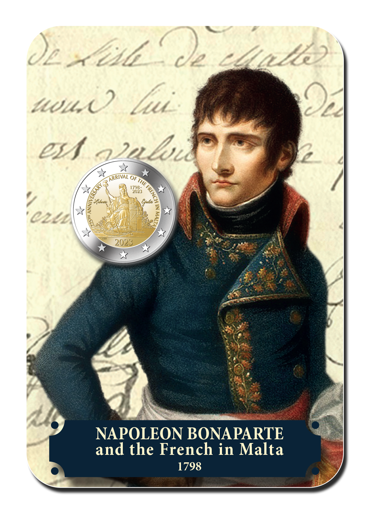 Napuljun Bonaparte u l-Franċiżi f'Malta - Coin Card Napuljun Bonaparte u l-Franċiżi f'Malta - Coin Card